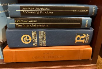 (4) Reference Books: World Desk Reference, Accounting Principles, The Financial System And More