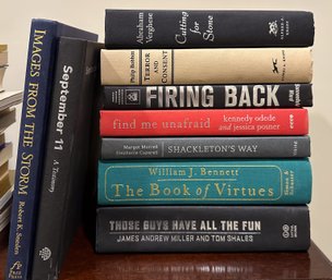 (9) Hardbound Books Including Firing Back