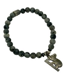 Chavez For Charity Real Stone Bracelet With Koala Charm