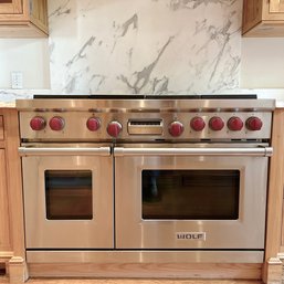 A 48' Wolf Gas Range And Electric Double Oven - AS IS