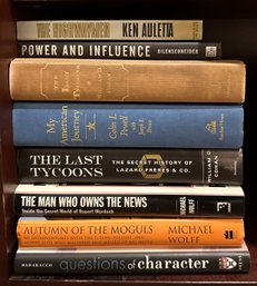 (8) Books On Tycoons, Moguls And , Leaders Including Colin Powell Rupert Modoch And More