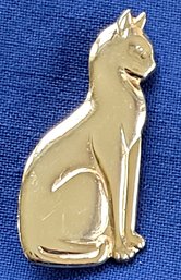 Lovely Vintage Sitting Egyptian  Style Cat Sillhouette Brooch