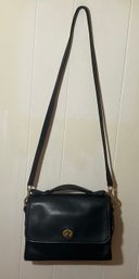 Coach Soft Black Leather Handbag, Handle & Strap