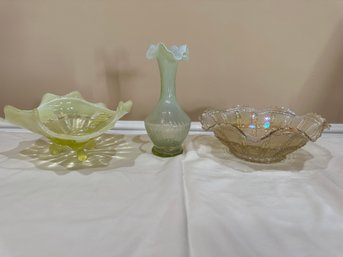 Three Glass Pieces