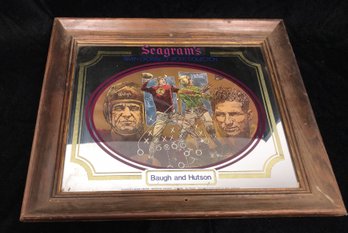 Seagram's Promotional Mirror Baugh And Hutson