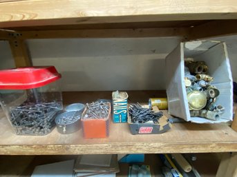 Lot Of Nails Screws  Bucket Joints Etc