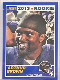 2013 Score Arthur Brown Rookie Card #338