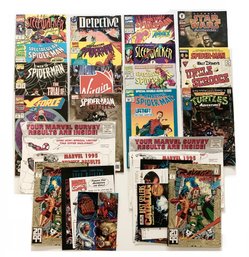 Group Lot Of 18 Comics Books From The 1990's  Which Include 2 With Their Original Shipping Sleeves