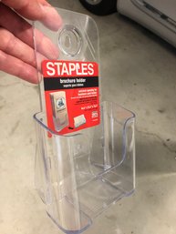 Set Of 10 Plastic Pamphlet Holders