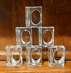 Lot Of Five Mid Century Lucite Napkin Holders