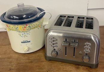 Crock Pot And Four Slice Toaster