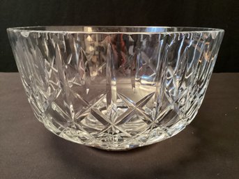 Lovely Large Lead Crystal Footed Bowl