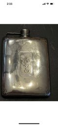 PS & Co. Silver Plate 10 Oz. Flask