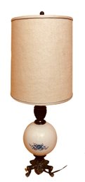 Petite Ceramic Floral Table Lamp