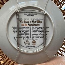 1991 Disney The Dance Of Snow White And The Seven DwarfsKnowles Plate