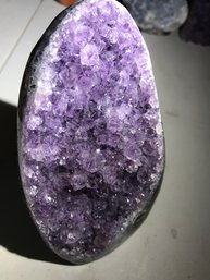 Amethyst Crystal Geode, 1 LB  10oz, 5 Inch By 4 Inch