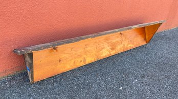 A Vintage Rustic  Pine Wood Shelf