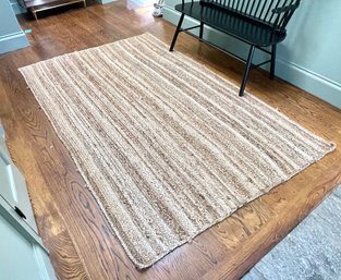 Natural Collection - Natural Color Hand Braided 5x8 Feet Area Rug