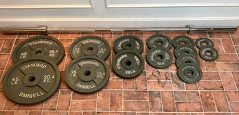 Olympic Weight Bar With Barbell Plates