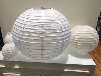 Chinese Paper Lanterns With 4 Lighting Kits