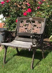 Godron Manu Co. Cast Iron And Wood Chair #2