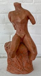 Vintage Abstract Figural Studio Ceramic Sculpture Signed MiMiche 91