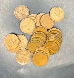 25 Wheat Pennies ALL S Mint