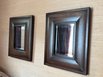 Pair Of Pottery Barn 'Java' Mirrors