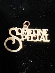 14 Kt Yellow Gold Charm 'SOMEONE SPECIAL'