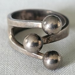 Vintage Scandinavian Mid Century Modern Designer  Sterling Silver Ring- Anna Greta Eker