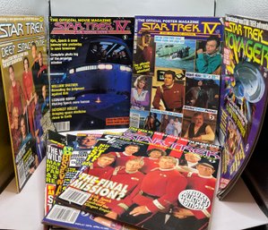 Lot 2 Of 10 Star Trek Magazines From Around 1990s