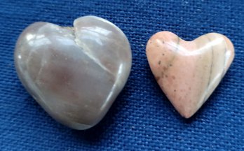 Two Beautiful Hearts Made Of Stone