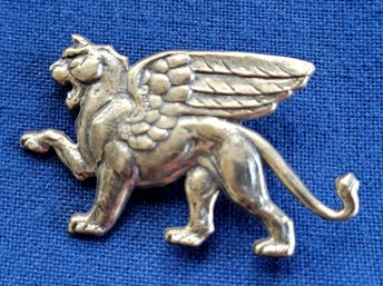 Classic Griffin Winged Lion Of Venice Amazing Mythical Creature Brooch