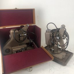 Two Vintage 8mm Projectors, Universal PC-5 & Revere Eight