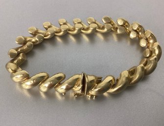 14K Gold Rope Bracelet - Made In Italy - 15.4 Dwt