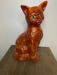 Large Beautiful Ceramic Kitty Cat