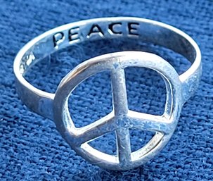 Could Not Be Needed More Now!! - Sterling Silver Classic Peace Ring