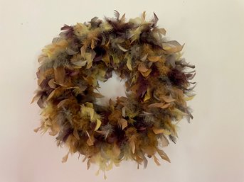 Beautiful Lush Feather Wreath