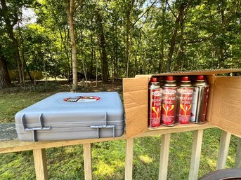 Butane Portable Camping Stove, With Butane Cans Ready To Go, Never Opened