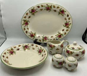 Royal Albert Old Country Roses Casual Classics  ~ Serving Pieces ~ Platter, Vegetable Bowl & More