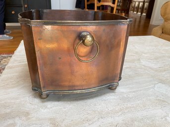 Copper Finished Brass Cachepot