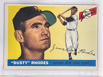 1955 Topps ' Dusty ' James Lamar Rhodes Card #1                 Excellent Condition Card