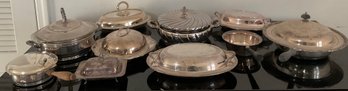 Entree & Cooking 10 Silver Plated Piece Lot