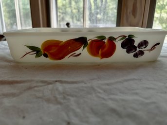Anchor Hocking, Fire King Baking Dish, Hand Painted