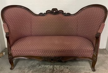Carved Victorian Sofa