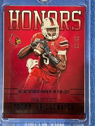 2016 Panini Teddy Bridgewater Player Of The Year Honors Gold Card #TB-UL Numbered 8/10