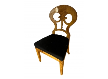 Antique Vienesse Biedermeier Style Desk Chair With Maple Veneer
