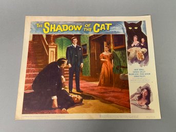 Original Vintage Shadow Of The Cat Poster, 1961