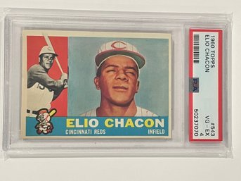 1960 Topps Elio Chacon Card #543     PSA 4