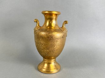 Antique Wheeling Decorating Glass Co Vase, Pickard Style